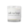 Safe to Hope Glass jar soy wax candle - Image 4
