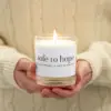 Safe to Hope Glass jar soy wax candle - Image 3