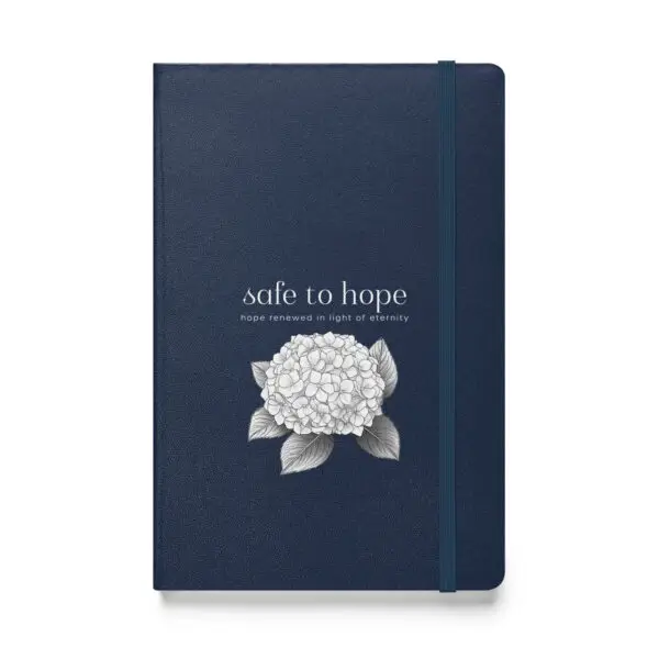 Notebook - off white logo with hydrangea